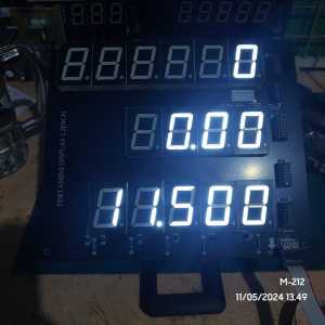 Layar Pertamini Display Pom Mini Segmen Seven 1.2 Inch Warna Putih Terang