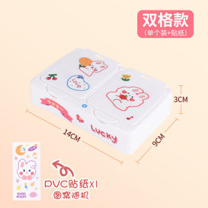 Cute Press Storage Box Student Desktop Makeup Storage Box Multi-functional Student Stationery Storage Organizer Cosmetics Shelf