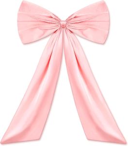 โบว์ใหญ่สีชมพูขนาดใหญ่สำหรับฉากหลังห้องจัดปาร์ตี้วันเกิดเครื่องตกแต่งฝาผนังเน็คไทด์โบว์ขนาดยักษ์เครื่องตกแต่งฝาผนังแขวนของขวัญ