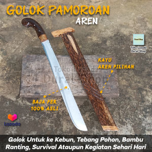 Golok Cibatu Asli Ukuran Panjang Golok Kerja Kebun Potong Memotong Baja Per Tajam