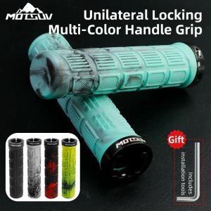 MOTSUV bicycle rubber grip TPE single-sided lock handle