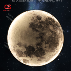 Đèn Led Mặt Trăng Phong Cách Bắc Âu Đèn Mặt Trăng Decor Trang Trí Gắn Treo Tường Ốp Trần Nhà