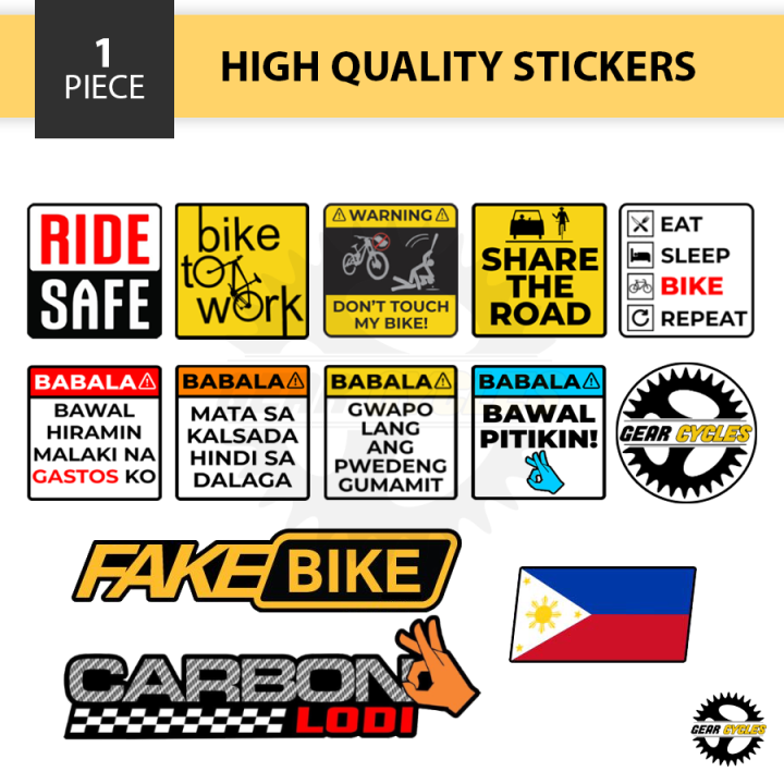 Bike deals scratch stickers