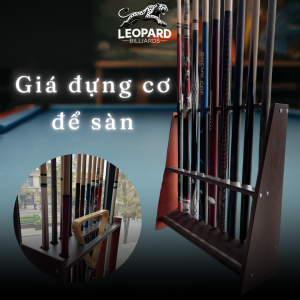 Giá Gỗ Đựng Cơ Bida Để Sàn Để 10 -12 Cơ Sang Trọng Tiện Lợi - LEOPARD BILLIARDS