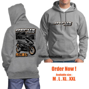 Sweater Hoodie Pria Yamaha AEROX Bahan Fleece Tebal Jaket Aerox Terbaru Terlaris