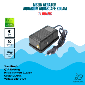 MESIN AERATOR AIR PUMP 1 LUBANG / AERATOR 1 LUBANG