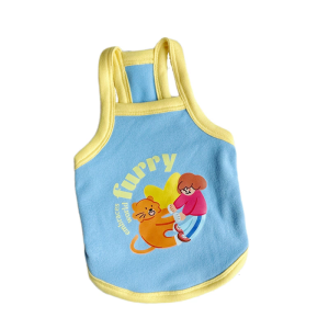 เสื้อกั๊กผ้าฝ้ายสำหรับสุนัขใส่ฤดูใบไม้ผลิเสื้อผ้าการใช้งานกลางแจ้งในร่มเสื้อยืดสำหรับใส่ในฤดูร้อนและฤดูใบไม้ผลิ