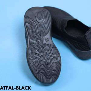 SEPATU SNEAKERS ANAK KASUAL HITAM SEKOLAH OLAHRAGA BAGUS RINGAN TERBARU FLYKNIT IMPORT ATFAL