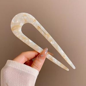 Yin Wei nơ cài màu đen U Kẹp Tóc Nữ 2024 tấm mới tạo tác tóc cảm giác tiên tiến bóng tóc kẹp tóc mũ