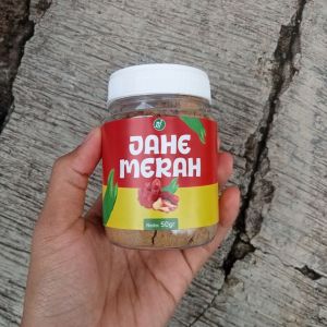 Herbal Bubuk Jahe Merah 50gr Premium / Serbuk Jahe Merah Pure Tanpa Campuran