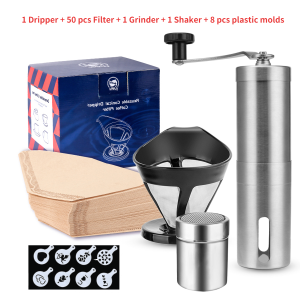 【i Cafilas】[DG01] Reusable Single-Cup Pour Over Coffee Brewer Coffee Dripper for 2-4 Cups with V60 Disposible Paper Filter