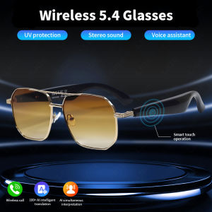 Lige thông minh không dây dịch Kính râm Nam và nữ cuộc gọi Bluetooth Phát lại nhạc Tai nghe UV400 bảo vệ ai kính thông minh