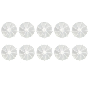 10 Pieces/Set Transparent Color Plastic Fan Blades Hair Dryer Universal High Power AC Motor Plastic Fan Blade