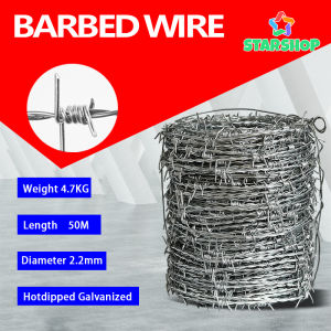 High-Quality100/ 200m Hot-Dipped Galvanized Barbed Wire for Security Fence