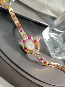 Rainbow-colored Zircon High-end Diamond-studded Womens Watch Exquisite Quartz Watch