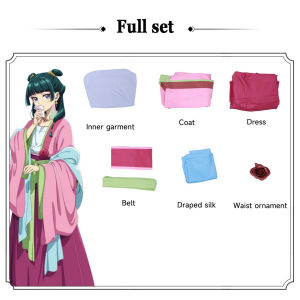 Anime The Apothecary Diaries Maomao Pink Dress Role Playing Costume Maomao Cosplay Cute The Garden Party Hanfu Girl