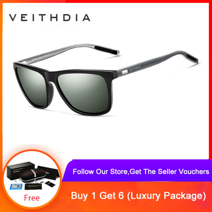 Cheap VEITHDIA Men's Aluminum Magnesium Photochromic Sunglasses Polarized  UV400 Lens Eyewear Accessories Male Sun Glasses For Men 6699 | Joom