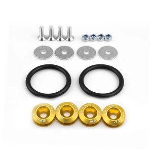 JDM Car Bumper Quick Release Fasteners Aluminum Fender Washers Colored Reinforcement Kit for Automotive Exterior Modification