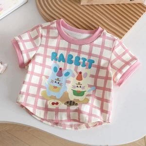 AY125 เสื้อยืดเด็กน่ารัก ลายการ์ตูนยอดฮิต เด็กๆ ต้องชอบแน่นอน 🐰🐶🐱ผ้านิ่ม ใส่สบาย ไม่ร้อน เหมาะกับใส่อยู่บ้านหรือใส่เที่ยว