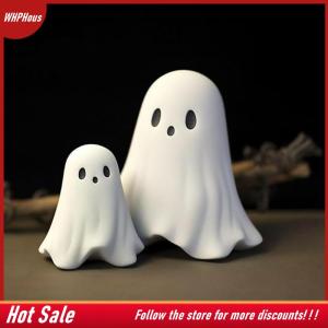 【COD】🔥🔥🔥 Cute Ghost Statue Love Ghost Mini Ghosts Small Scary Ghost Figurines Spooky Halloween Home Decorations