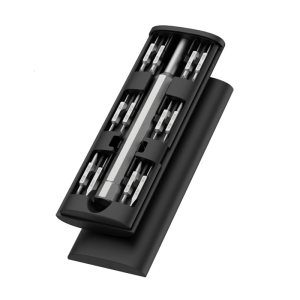 25 in 1 Steel Mini Magnetic Screwdriver Kit with Aluminum Handle and Multi Bits for Home Phone Computer Maintenance