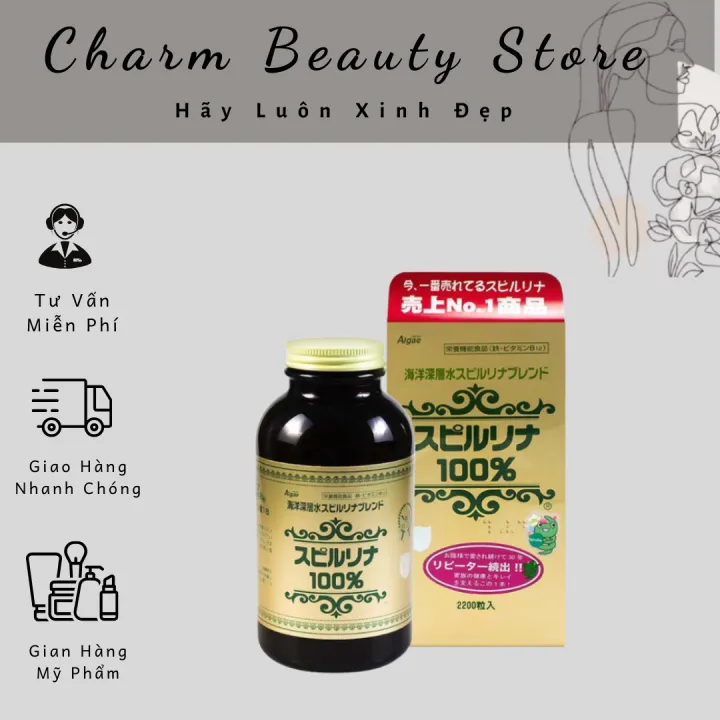 Viên Uống Tảo Xoắn Spirulina Nhật Bản Hộp 2200 Viên | Lazada.vn