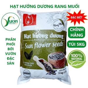(Bán sỉ bịch 5kg) Hạt hướng dương rang muối hàng cao cấp CHÍNH HÃNG loại ngon túi kín hơi tuyệt đối - Vườn Đặc Sản
