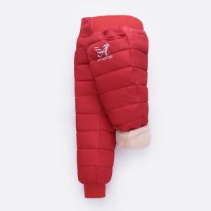 YORCHID Winter Children Down Cotton Clothing Boys Pants Girls Leggings Kids Warm Down Trousers Windproof Waterproof Snow Pants For Kids size 130-160