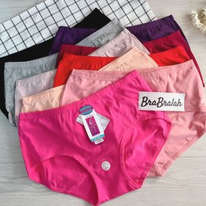 [ BRABRALAH ] #6266 High Quality Woman Panties Briefs Buttocks Push Up Underwear  Premium Quality  Cotton Size L-XXXL