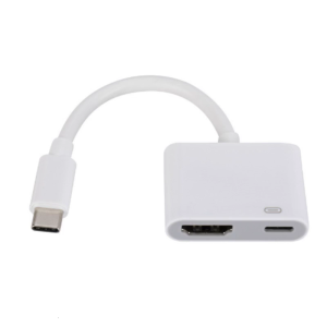 2 in 1 USB C Hubs Simultaneous Charging 4K HDTV Output For Phone 15 Live Broadcasts Entertainment