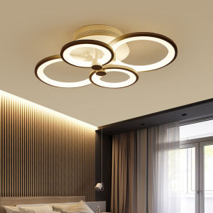 Modern 640LED Crystal Ceiling Light 4 Rings Hanging Chandelier 4000LM Lamp For Living Room Fixtures Home Hallway Bedroom AC110-220V Decoration