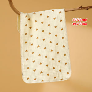 【1- 3 days delivery 】  Baby Towel for Kids Bath Face Towel for Baby Girls Cotton 50*25cm Washcloth Cotton Muslin
