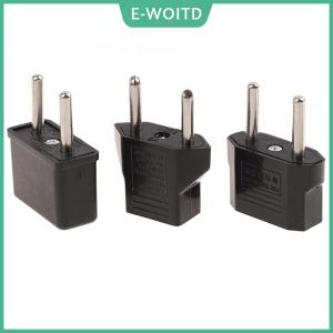 【E-WOITD】 EU USA European Conversion Plug Adapter Socket Portable Adapter Converter Power