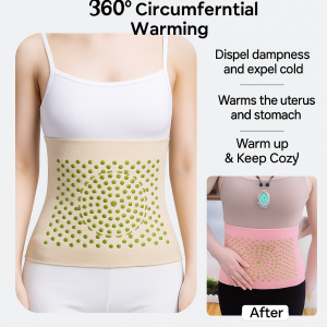 Self-Heating Mugwort Dehumidification Waistband Cold-Proof Abdomen Bellyband Abdominal Waist Support Belt Physical Therapy Care Tool Cold-Proof Abdomen Bellyband艾草除湿护腰 空调房必备