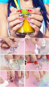 12/24PCS Hollow Nail Sticker Stylish Self-adhesive Nail Art Hollow Design Sticker