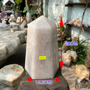 Trụ lục giác thạch anh trắng giúp bạn đi vào trạng thái thiền định nhanh hơn-4.12kg (KT: 20x13.5 (cm)-T611