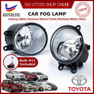 【 Toyota Camry/Altis/Innova/Rav4/Yaris/Estima/Wish/Vios 】Sport Light - Fog Lamp OEM ( Made in Malaysia / OEM Fitting )