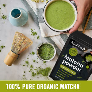 Organic Matcha Powder - Rich in Antioxidants & Tea Polyphenols Ideal for Handmade Cakes & Drinks 80-250g