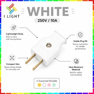 (Fast Delivery)250V 10A Pure copper Hight Quality Electric Regular Plug Adaptor