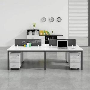 B144 Executive Workstationwith high partionwith/without pedestal/cabinet Home Office TableSystemFurniture study deskCubicleStraight L Shape Divider Set