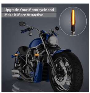 Hot Sell! Pinph 2PCS LED Turn Signals Light for Motorcycle Tail Flasher Flowing Water Blinker IP68 Bendable Motorcycle Flashing Lights