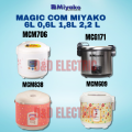 MAGIC COM PENANAK NASI MIYAKO RICE COOKER UKURAN (6L 2,2L 1,8L 1,2L 1L 0,6L) 3IN1 MERK MIYAKO. 