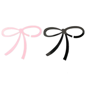 50pcs Bowknot Drink Identifiers Acrylic Glass Decors Barwares Accessories Suitable For Birthdays Weddings And More