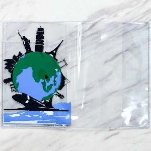 ซองใส่พาสปอร์ตปกหนังสือเดินทาง รุ่นใหม่ สกรีนลายด้านหลัง พร้อมเที่ยวทุกที่ ใสพิเศษ สีสด เงาสวย