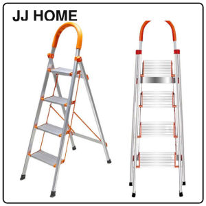 【JJ HOME】Heavy Duty Aluminum Step Ladder Wide Pedal Foldable Household Ladder