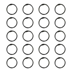 20 Pcs 25mm Metal Binder Rings Index Rings Bookbinding Rings for Organizing Documents Photo Albums And Crafts