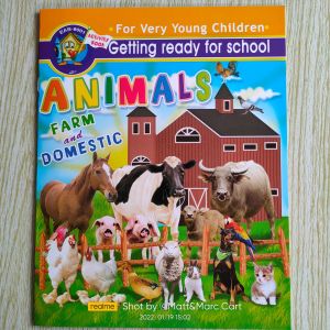 Activity coloring book ANIMALS farm domestic wild animals