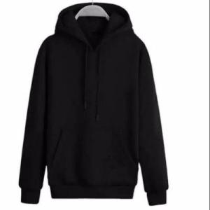 Sweater hoodie polos jaket suiter hudi sweeter terbaru bahan fleece katun tebal pria wanita dewasa hitam hijau mint kream size m L XL bisa COD