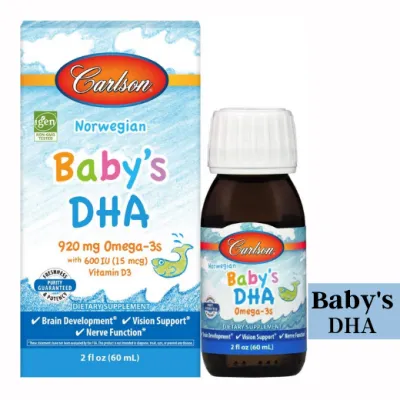 Carlson Norwegian Babys DHA 920 mg Omega-3s with Vitamin D3 600 IU - 2 fl oz / 60 ml