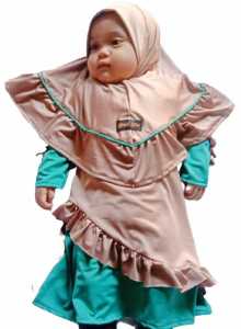 LELANG gamis bayi perempuan /gamis aqikah/ gamis set kerudung /gamis renda/ gamis bayi perempuan /gamis lucu